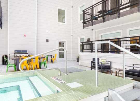 our apartments showcase an unique swimming pool