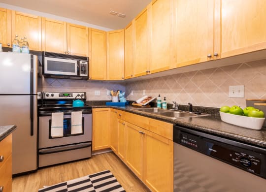 Fully-Equipped Kitchens at Oberlin Court, Raleigh, North Carolina