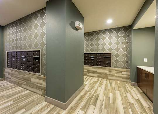 MAil room at Block 334 Apartments