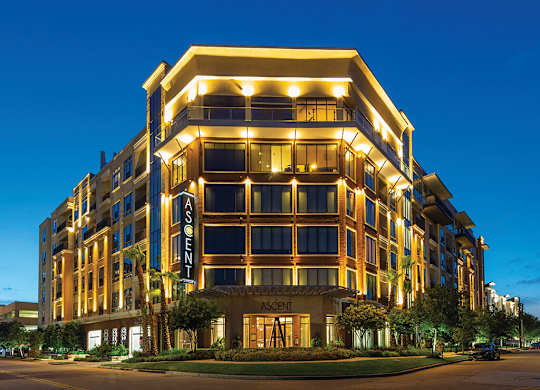 Exterior at night