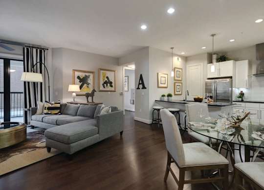 Living and dining at Ascent at City Centre