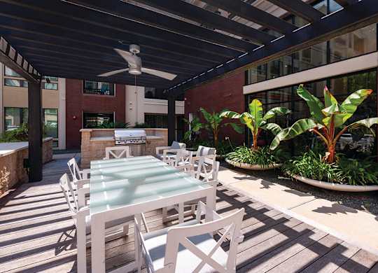 Pool patio at Ascent at City Centre