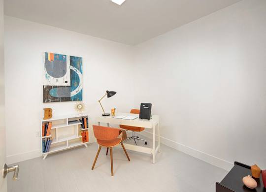 Modern finish package bedroom at Idea1 Apartments in in San Diego CA