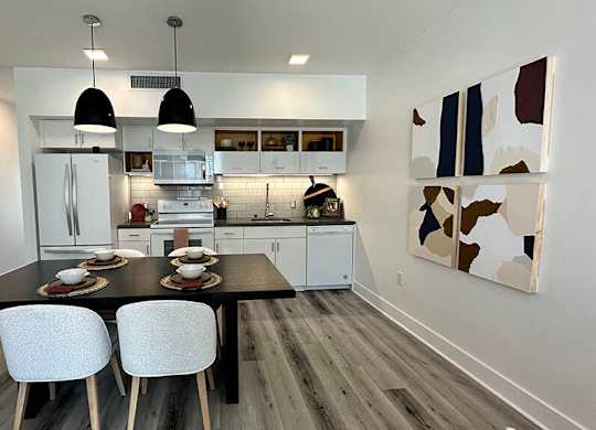 Kitchen in Portal finish at Idea1 Apartments in in San Diego CA