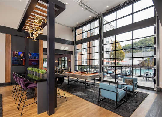Billiards Table In Clubhouse at Riverwalk, Conshohocken, PA