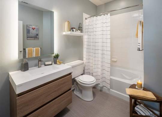 Renovated Bathroom at Riverwalk, Conshohocken, PA