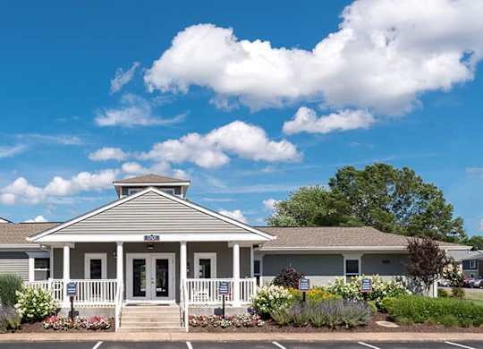 clubhouse building with front porch