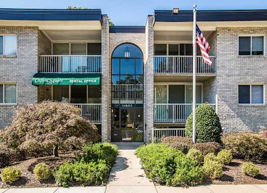 front of apartment building