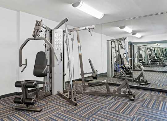 the gym at the apartments for rent