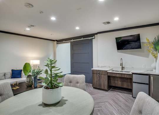 Brand new Clubhouse with entertainment center, pool table, TV and lounge area with kitchen