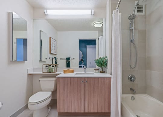 Upgraded luxury bathroom at Kingsbury Plaza, Chicago, IL, 60654