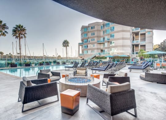 Fire Pit at Esprit Apartments, California, 90292