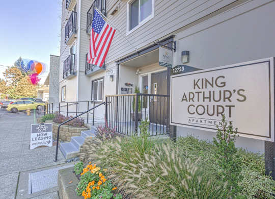 Property Signage at King Arthurs Court, Seattle, 98125