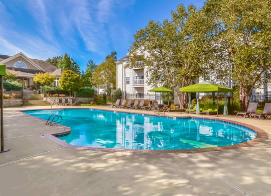 Pool Area at Ultris Courthouse Square Apartment Homes in Stafford, Virginia, VA