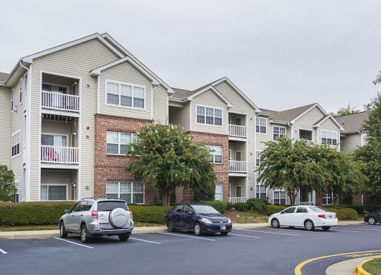 Apartment Building Exteriors at Ultris Courthouse Square Apartments in Stafford, Virginia, VA