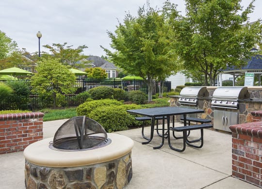 Barbecue Area at Ultris Courthouse Square Apartments in Stafford, Virginia, VA