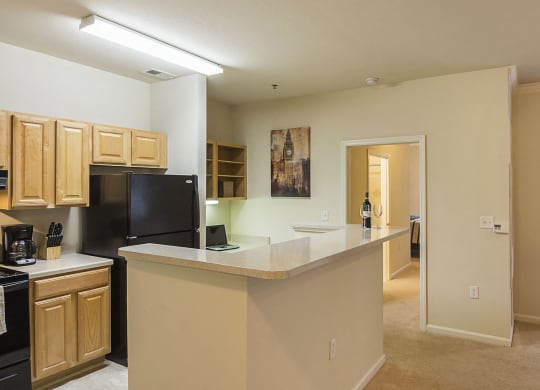 Furnished Kitchen at Ultris Courthouse Square Apartments in Stafford, Virginia, VA
