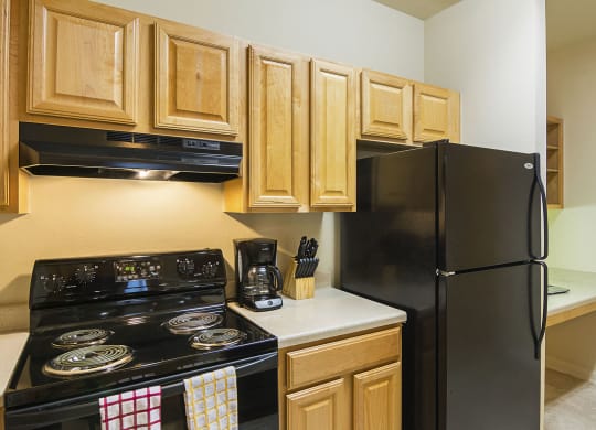 Furnished Kitchen at Ultris Courthouse Square Apartments in Stafford, Virginia, VA