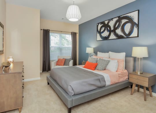 Model Bedroom at Ultris Courthouse Square Apartment Homes in Stafford, Virginia, VA