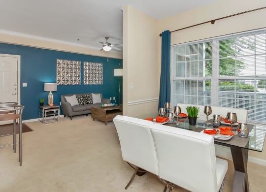 Model Dining Area at Ultris Courthouse Square Apartment Homes in Stafford, Virginia, VA
