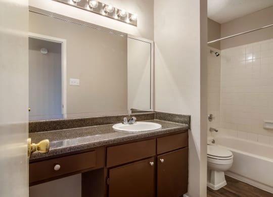 Bathroom at Windridge Apartments in Dallas, Texas, TX