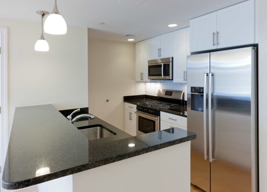 Refrigerator with Ice Maker at 7 Cameron, Cambridge, Massachusetts, 02140
