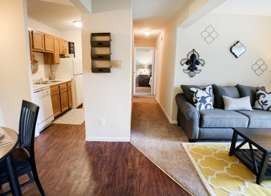 Living And Hallway at Crown Station Apartments, Ohio, 45102