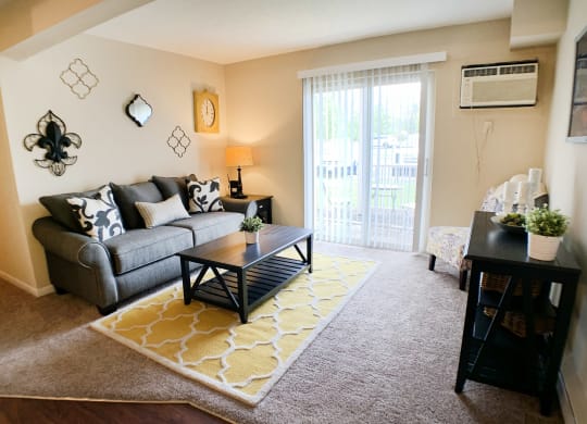 Living Room Interior at Crown Station Apartments, Amelia, OH