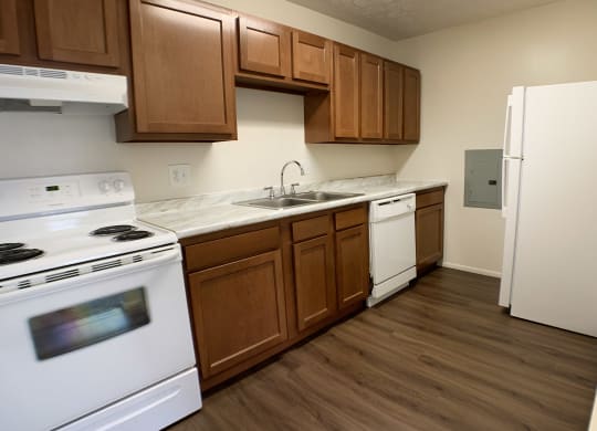 Furnished Kitchen at Crown Station Apartments, Amelia, OH, 45102