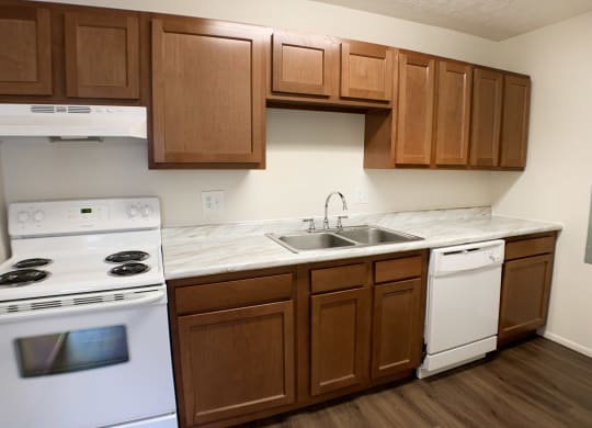 Modern Kitchen at Crown Station Apartments, Ohio