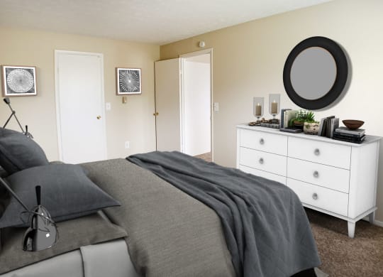 Bedroom at Crown Station Apartments, Amelia, 45102