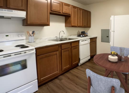 Kitchen And Dining at Crown Station Apartments, Ohio