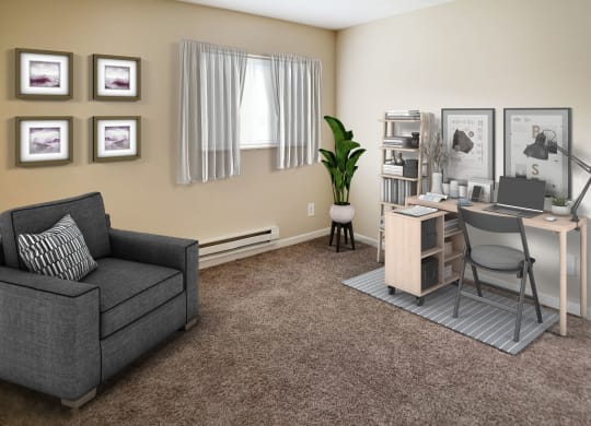 Living And Work Desk at Crown Station Apartments, Ohio, 45102