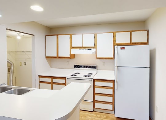 Kitchen at Woodhills Apartments, West Carrollton, OH