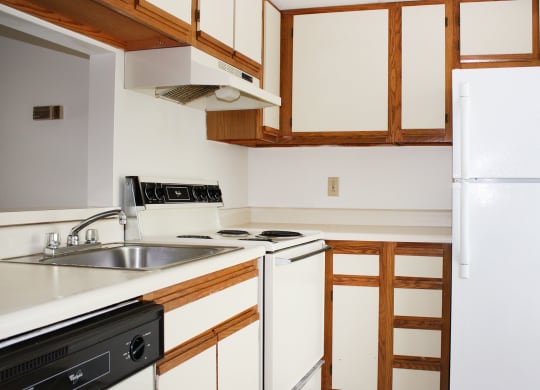 Kitchen at Woodhills Apartments, West Carrollton
