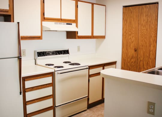Kitchen at Woodhills Apartments, West Carrollton