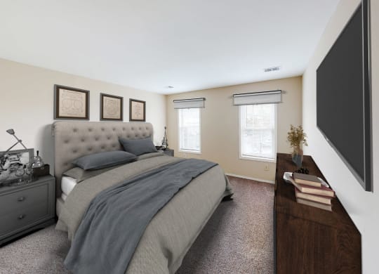 Virtual Living Bedroom at Woodhills Apartments, West Carrollton, 45449