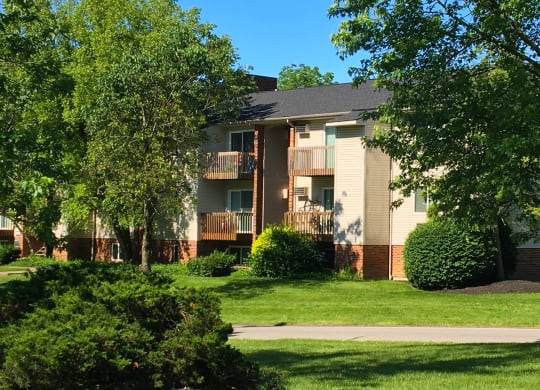our apartments are located in a quiet neighborhood with green grass and trees1 at Oakwood Apartments, Florence