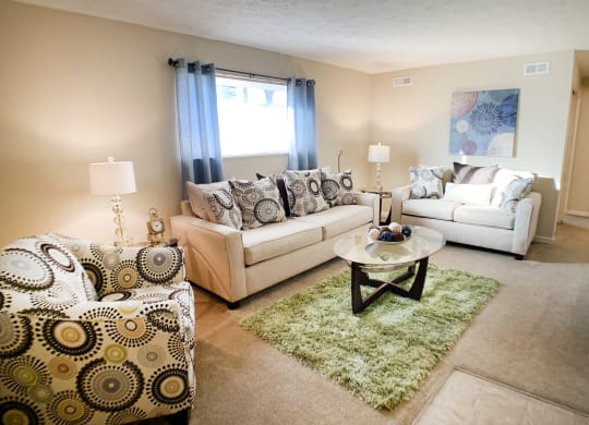 Living room at Oakwood Apartments, Florence, Kentucky at Oakwood Apartments, Florence