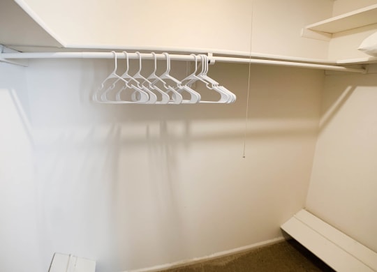 Closet space at Oakwood Apartments, Florence, Kentucky