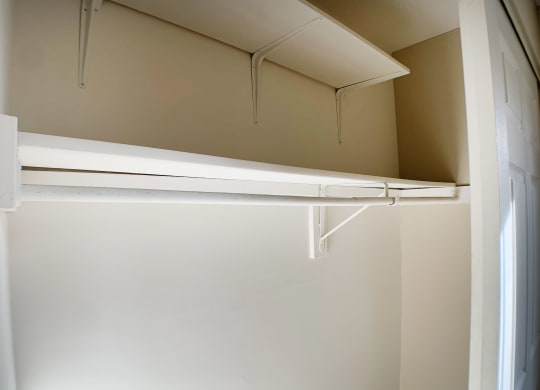 Shelf for storage at Oakwood Apartments, Florence, Kentucky