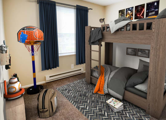 Small Bedroom  at Concord Woods Apartments, Milford, Ohio