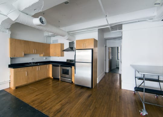 Fully Equipped Kitchens And Dining at 1525 Broadway, Detroit, 48226