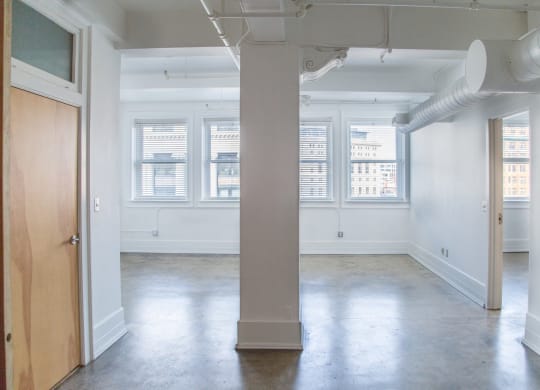 Large Living Space With Windows at 1525 Broadway, Michigan