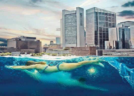 Women Swimming at The Benjamin Seaport Residences, Massachusetts, 02210