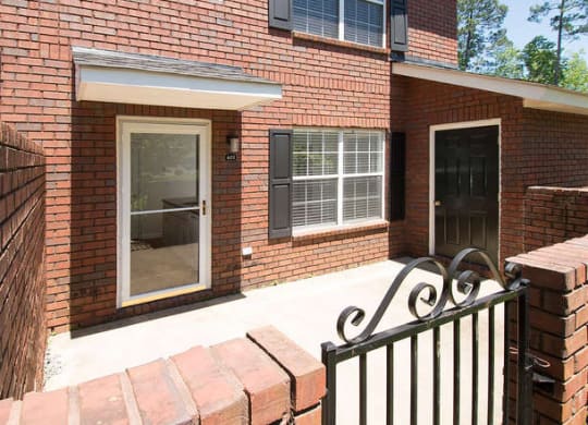 large patio on three bedroom unit