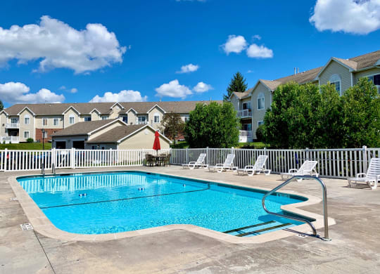 Beautiful Large Swimming Pool at Blueberry Hill Apartments, Rochester, NY
