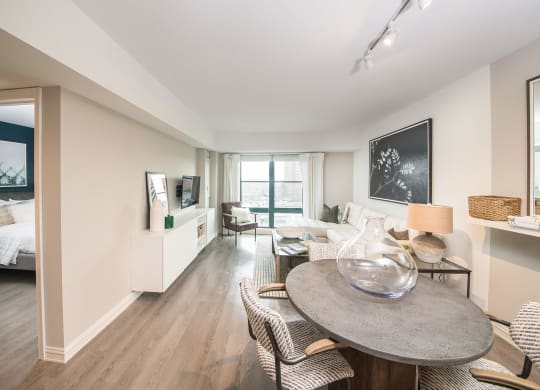 cambridge park apartment bedroom and dining