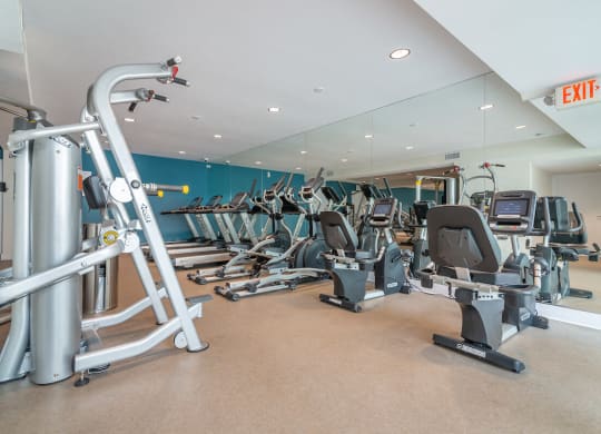 Two Level Fitness Center at Beverly Plaza Apartments, Long Beach