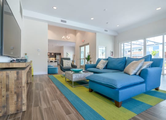 Modern Living Room at Beverly Plaza Apartments, Long Beach, CA